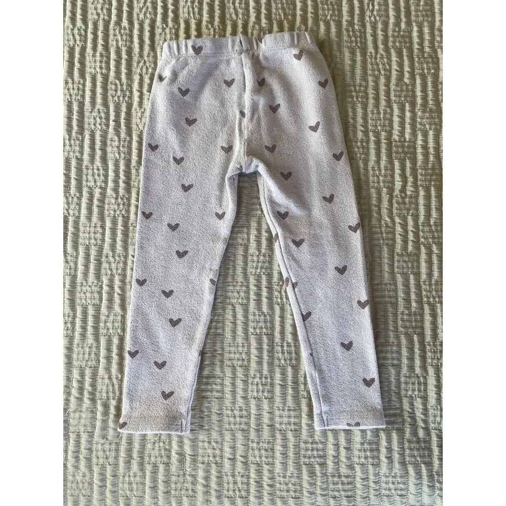 Rylee + Cru Cream Heart Print Sweatshirt & Legging Set